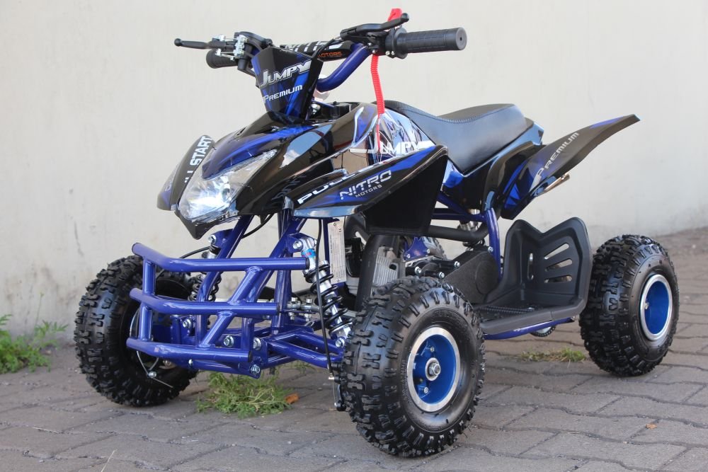 49cc Jumpy 4" Premium Kinderquad Miniquad Atv Cross Pocketquad Quad (Grün) von Nitro Motors