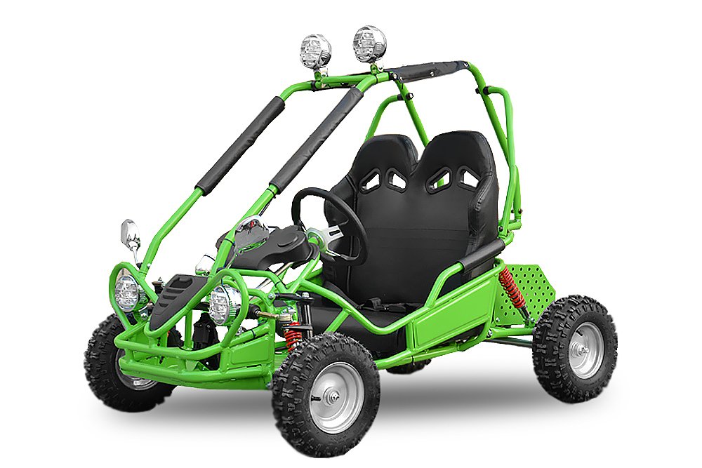 Eco Buggy 750W 60V 6 Zoll Offroad Kinderbuggy Quad ATV Bike Elektro (Grün) von Nitro Motors