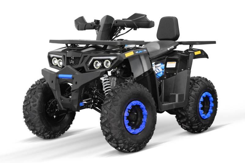 NITRO MOTORS 180cc Maxi Quad Rugby V3 CVT RS10 Platin, Farbe:Blau von Nitro Motors