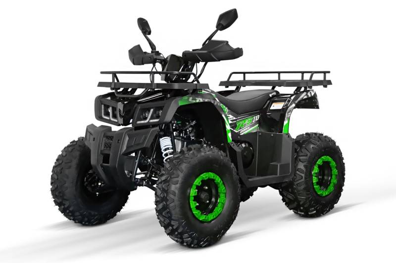 NITRO MOTORS 200cc Maxi Kinder Quad Reptile RS10-CVT Platin, Farbe:Grün von Nitro Motors