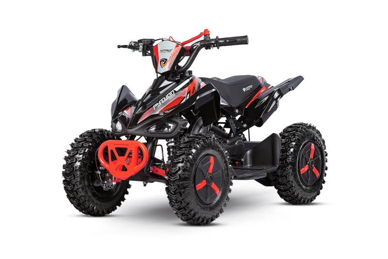 NITRO MOTORS 49cc Mini Kinder Quad Python Snowy-Profile L Sport 6', Farbe:Rot von Nitro Motors