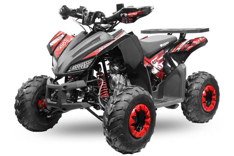 Nitro Motors Rizzo RS7-3G midi Quad 125cc 7 Zoll Semi- Automatik +RG Kinderquad ATV Platin Line, Farbe:Blau von Nitro Motors