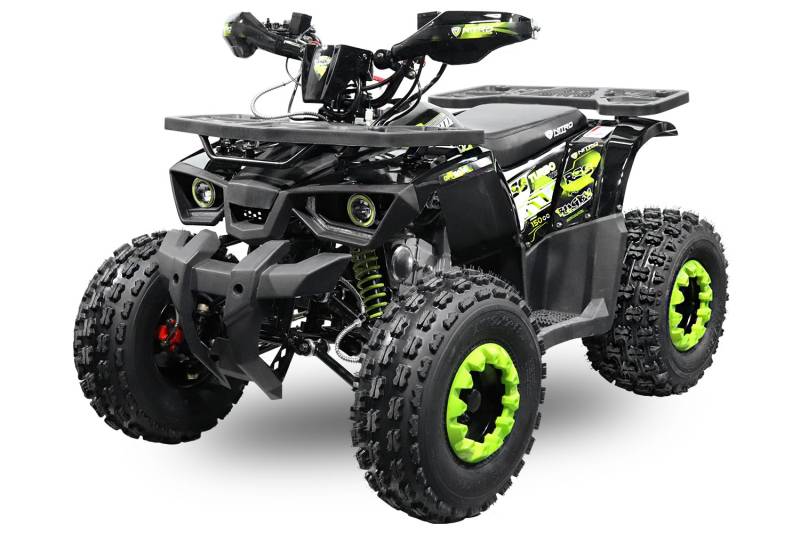 Nitro Motors Rugby RS8-3G V2 midi Quad 150cc 8 Zoll Semi-Automatik mit RG Kinderquad ATV Platin Line, Farbe:Grün von Nitro Motors