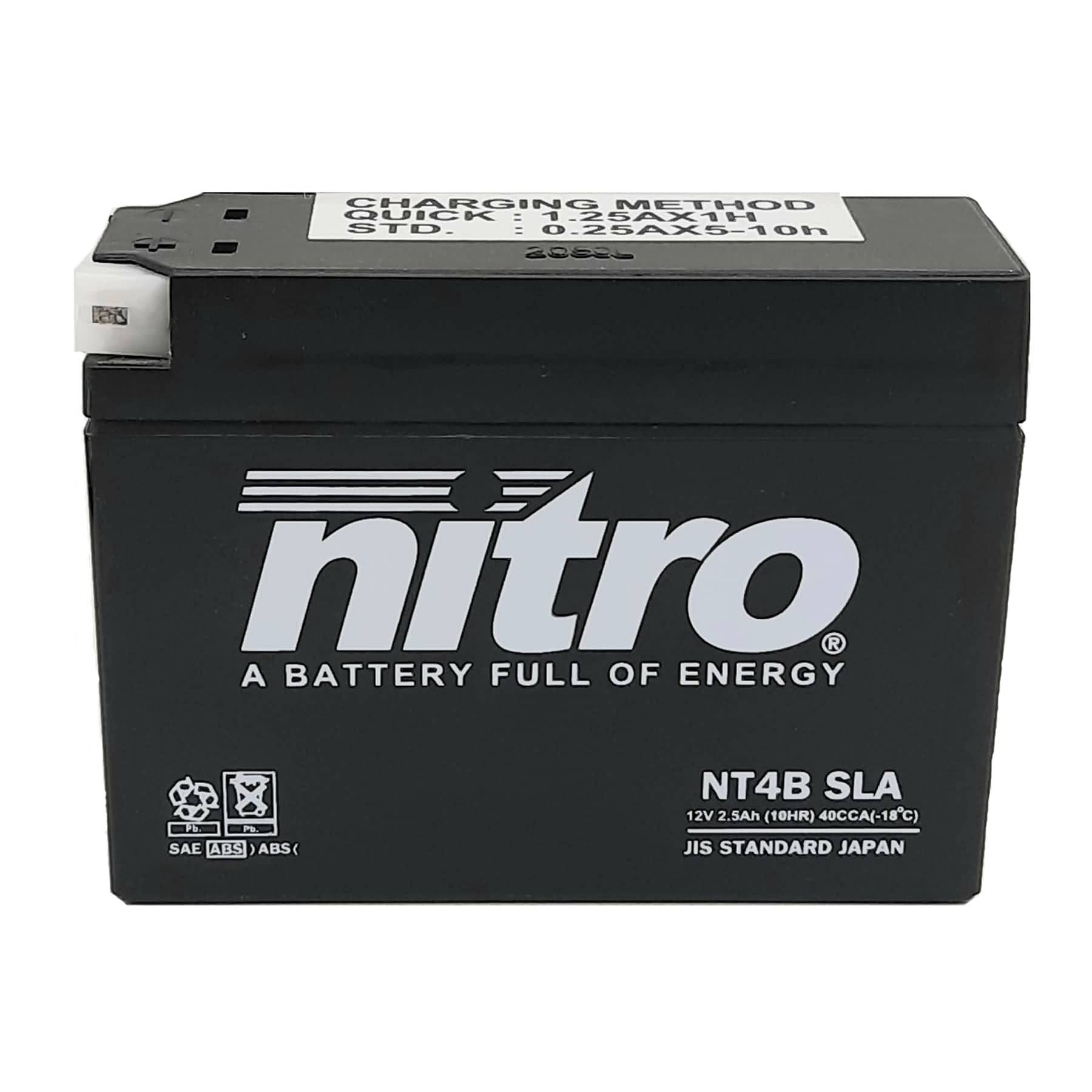 NITRO YT4B-BS -N- Batteries, Schwarz (Preis inkl. EUR 7,50 Pfand) von Nitro