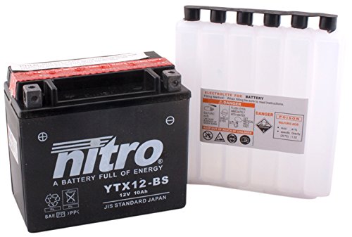 NITRO YTX12-BS -N- Batteries Schwarz (Preis inkl. EUR 7,50 Pfand) von Nitro