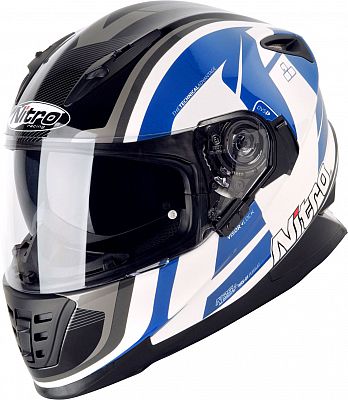 Nitro-Helmets NRS-1 Pursuit, Integralhelm - Weiß/Schwarz/Blau - XXL von Nitro-Helmets