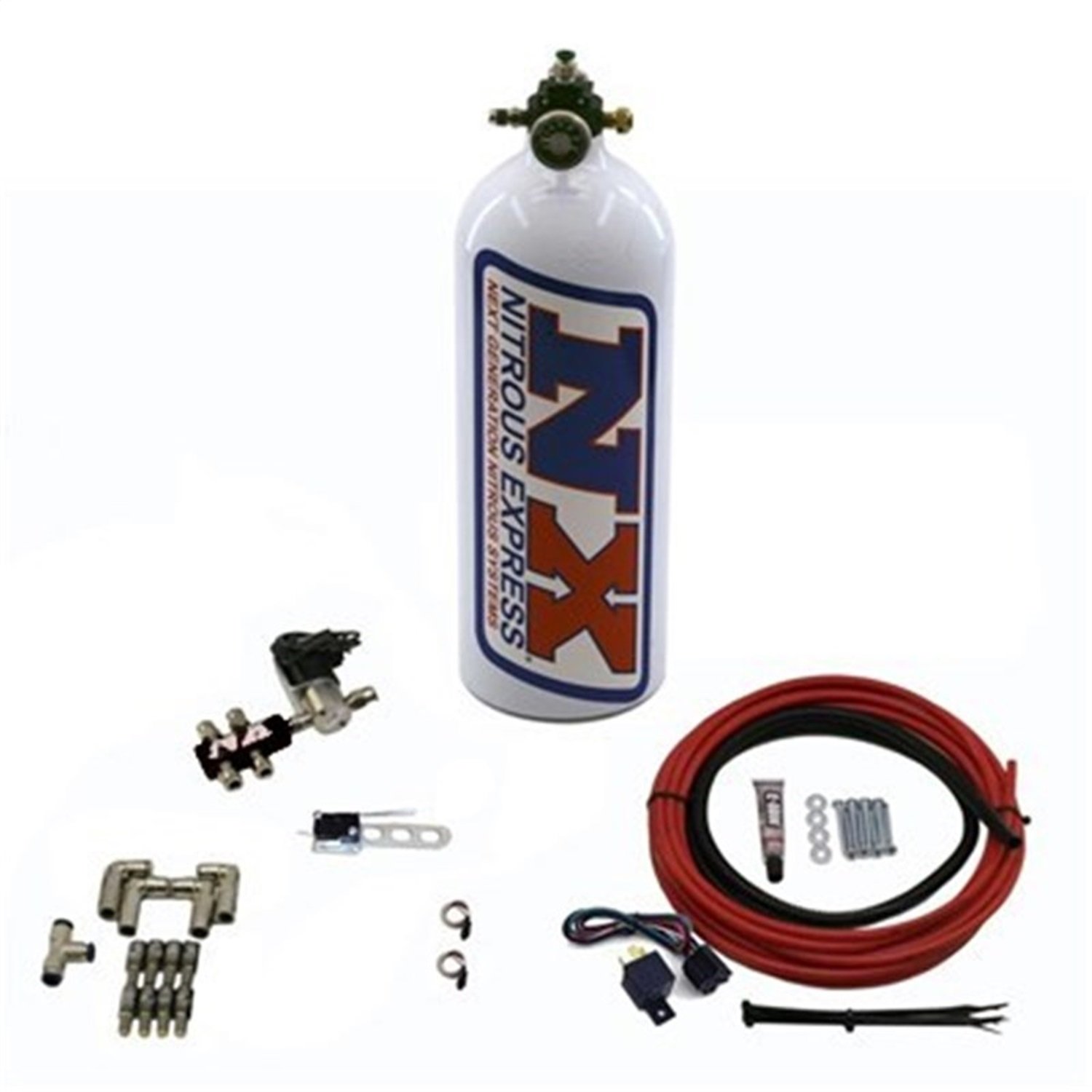 Nitrous Express (15134) 4-Zylinder Pumpless Direct Port Wasser Methanol von Nitrous Express