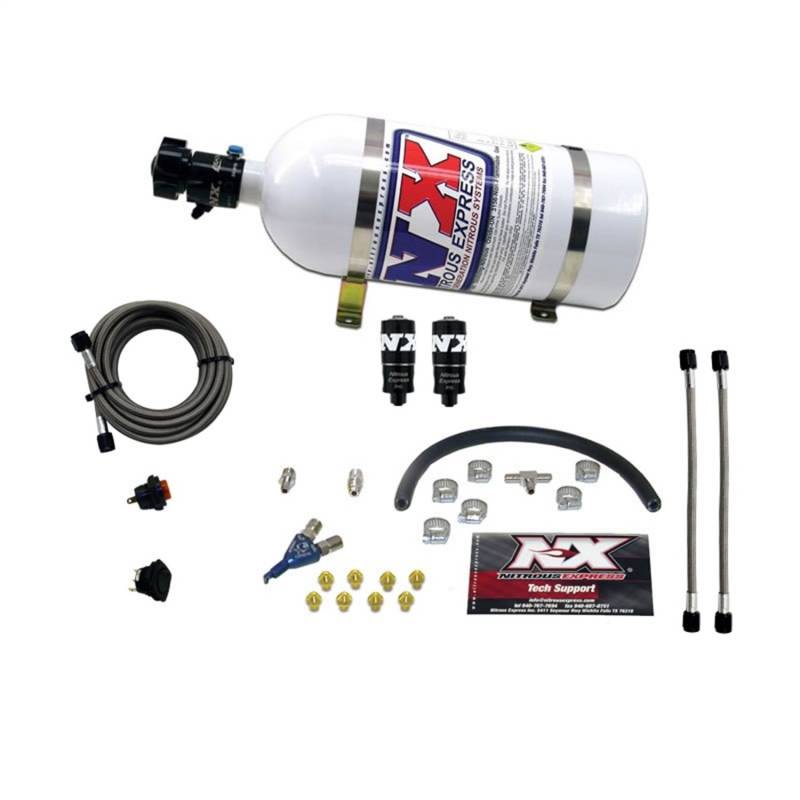 Nitrous Express 20001-10 35-75HP Hitman EFI Einzeldüse Piranha System mit 4,5 kg Flasche von Nitrous Express