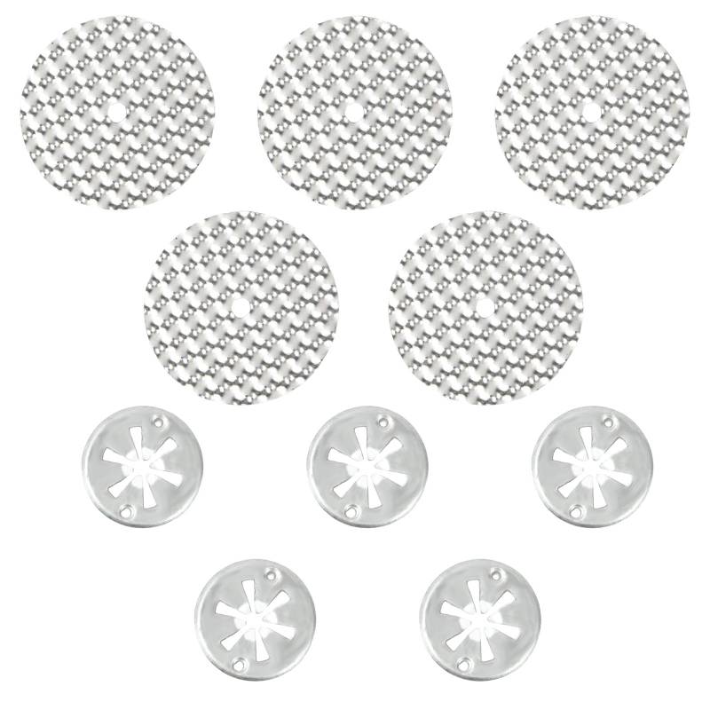 Nivofu 5 Sets Hitzeschutzplatte Reparatursatz für Auto, 30mm Klemmscheiben Hitzeschutzblech, 52mm Reparaturbleche, Hitzeschild Schutzplatten Reparatursatz, Kompatibel mit VW Audi N90335004 von Nivofu