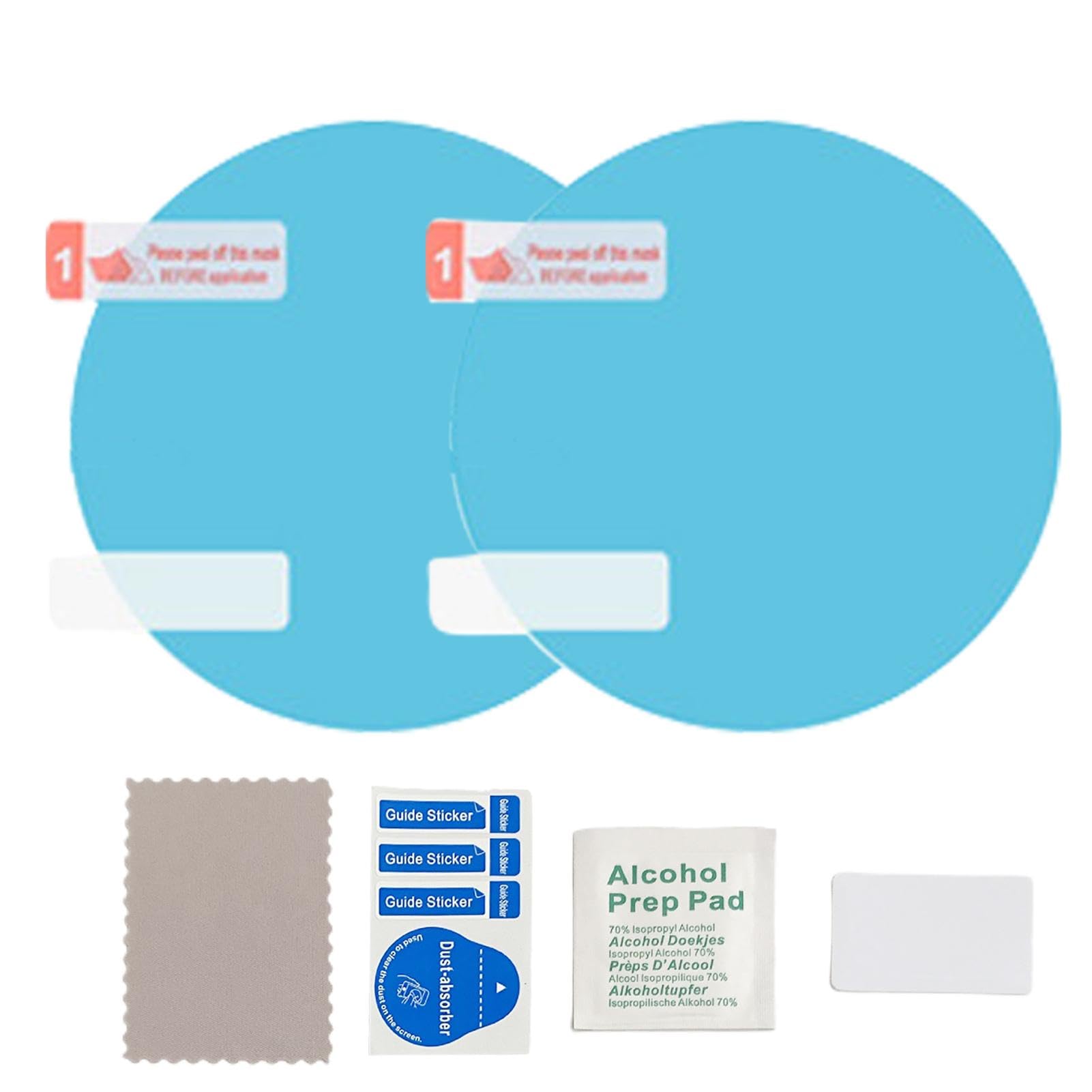 2er-SetTransparente Regenschutzfolie,Regensichere Autospiegelfolie,Nanobeschichteter, Transparenter, Schützender Aufkleber Für Sicheres Fahren - Hochauflösende Schutzfolie Für Sicheres Fahren Für von Nixiara