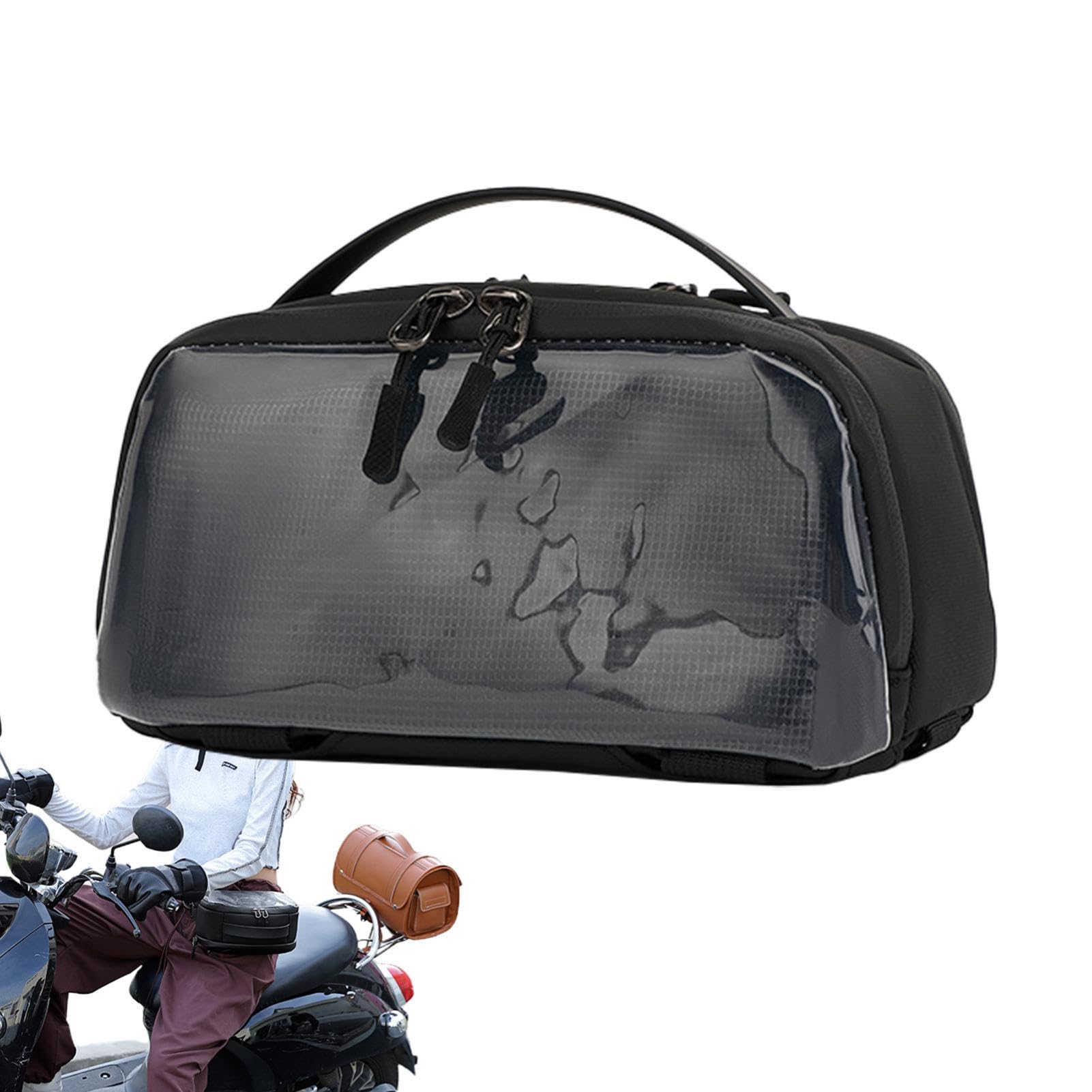 Kleine Motorradtasche, wasserdichte Motorrad-Gabeltasche, erweiterbare wasserdichte Tasche für die Vorderradgabel von Nixieen