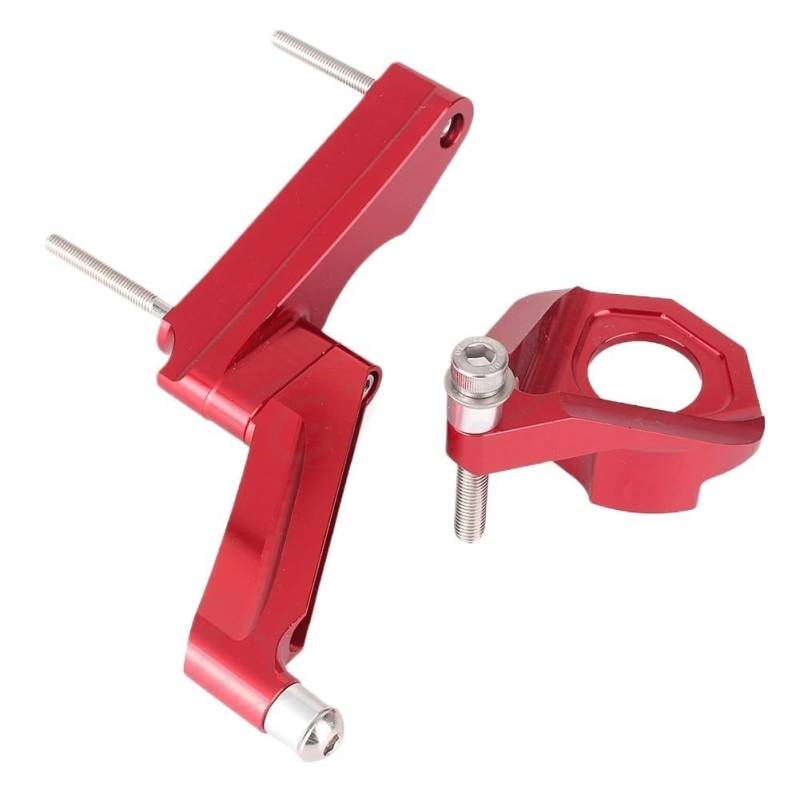 CNC Motorrad Lenkungsdämpfer Stabilisator Halterung Halter Set Für S&uzuki Für GSXR 600 750 Für GSXR600 Für GSXR750 2001-2005 Stabilisator Lenkungsd(Red) von Niyade