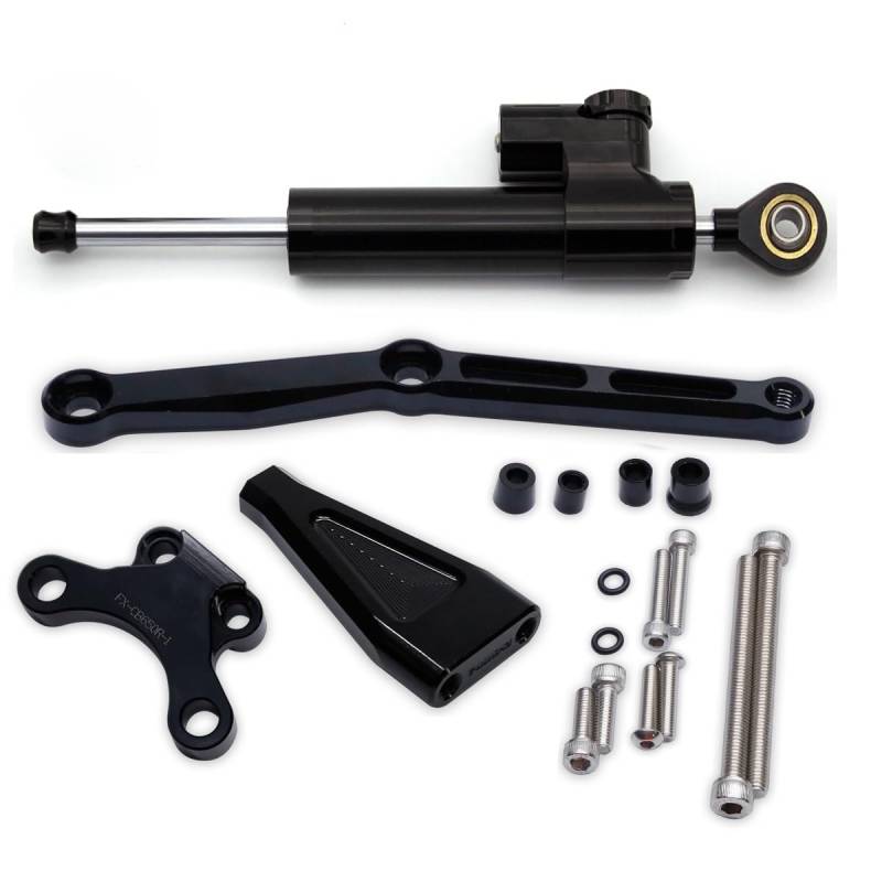 Für CB650R Für CB 650R 2018-2023 Motorrad Lenkungsdämpfer Stabilisator Halterung Montagesatz Stabilisator Lenkungsd(Damper n Bracket B) von Niyade