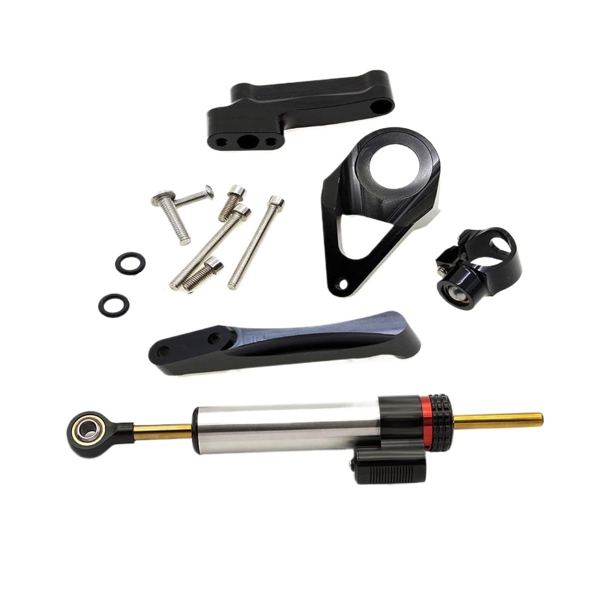 Für S&uzuki Für GSX1300R Für HAYABUSA 1300 Für GSX 1300R 1998-2019 Motorrad Stabilisator Lenkung Dämpfer Montage Halterung Kit Stabilisator Lenkungsd(Damper n Bracket G) von Niyade