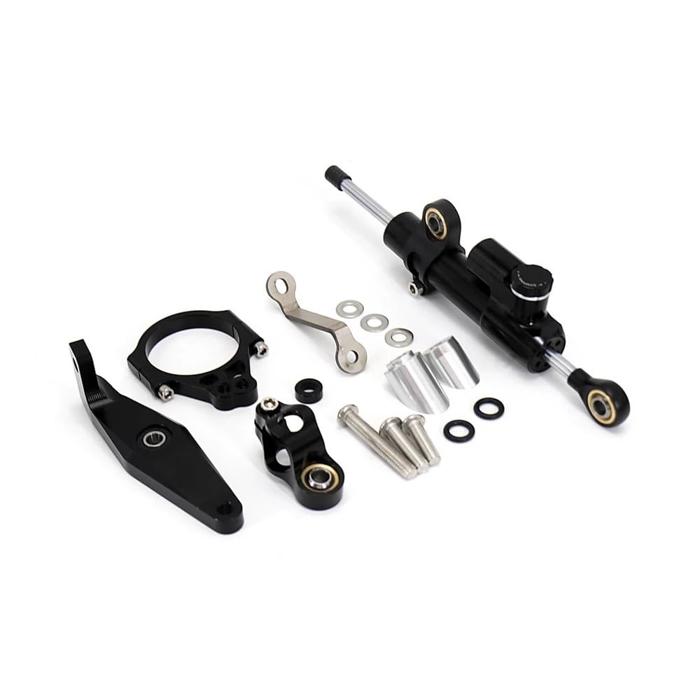 Für Y&amaha Für MT 09 Für MT-09 SP Für MT09/SP 2021-2023 Motorrad Zubehör Lenkung Stabilisieren Dämpfer Kit Stabilisator Lenkungsd(Black) von Niyade