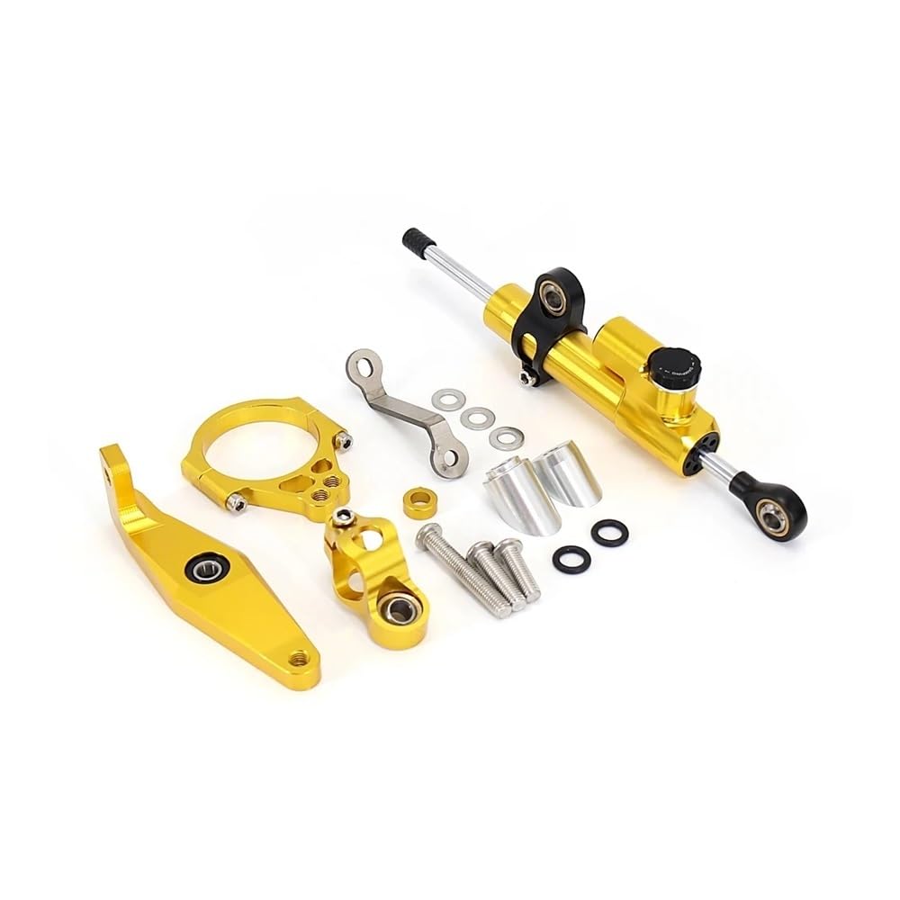 Für Y&amaha Für MT 09 Für MT-09 SP Für MT09/SP 2021-2023 Motorrad Zubehör Lenkung Stabilisieren Dämpfer Kit Stabilisator Lenkungsd(Yellow) von Niyade