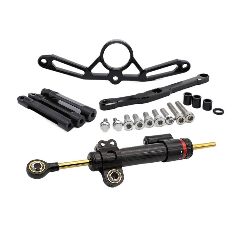 Für Y&amaha Für MT-09 Für MT09 Für MT 09 2021 2022 2023 Motorrad Stabilisator Lenkung Dämpfer Halterung Montage Kit Stabilisator Lenkungsd(Damper n Bracket A) von Niyade