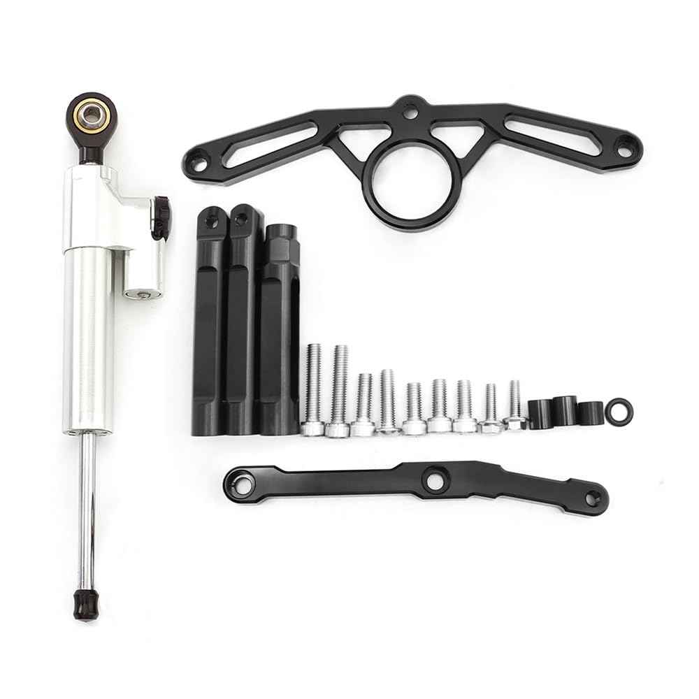 Für Y&amaha Für MT-09 Für MT09 Für MT 09 2021 2022 2023 Motorrad Stabilisator Lenkung Dämpfer Halterung Montage Kit Stabilisator Lenkungsd(Damper n Bracket F) von Niyade