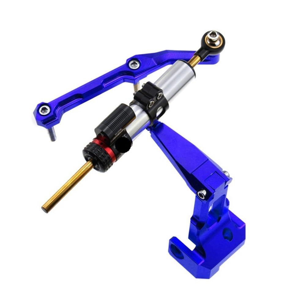 Für Y&amaha Für MT-09 Für Tracer 900 Für Tracer 900GT Motorrad Einstellbare Stabilisator Lenkung Dämpfer Mit Halterung Stabilisator Lenkungsd(Blue 1 set) von Niyade