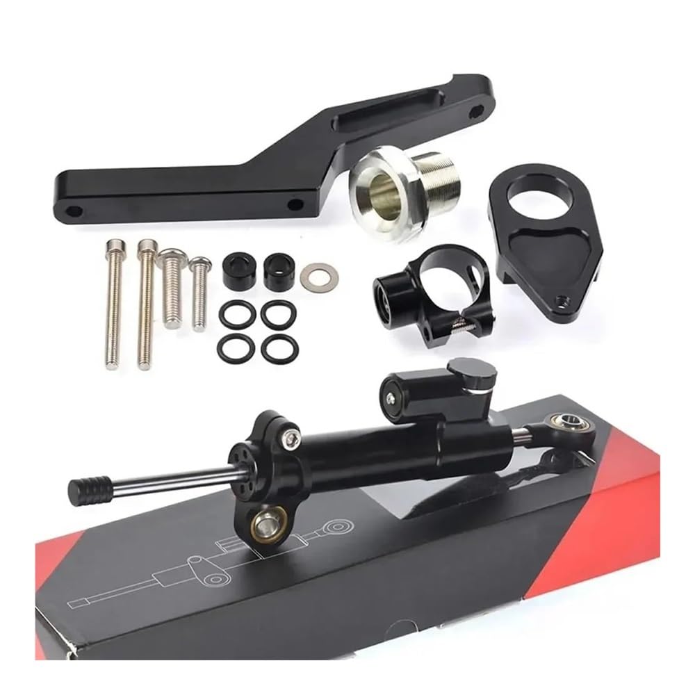 Motorrad Lenkungsdämpfer Stabilisator & Halterung Mount Kit Für K&awasaki Für Ninja Für ZX-6R Für ZX6R 2009-2022 Stabilisator Lenkungsd(1 Set-color-02) von Niyade