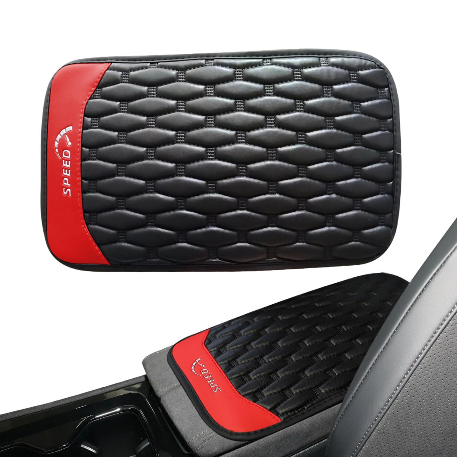 Automotive Armrest Cushion | Elbow Comfort Booster Mat for Car Interiors | Non-Slip PU Leather Pad for Enhanced Comfort and Protection in Most Vehicles von Nkmujil