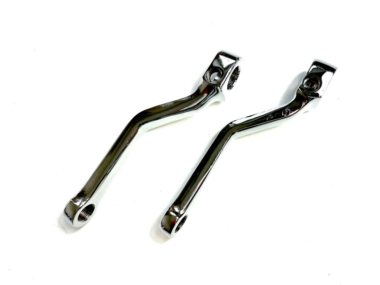 2 Pedalarme 130mm eckig chrom Tretkurbel links und rechts (2.Wahl) von No-Name