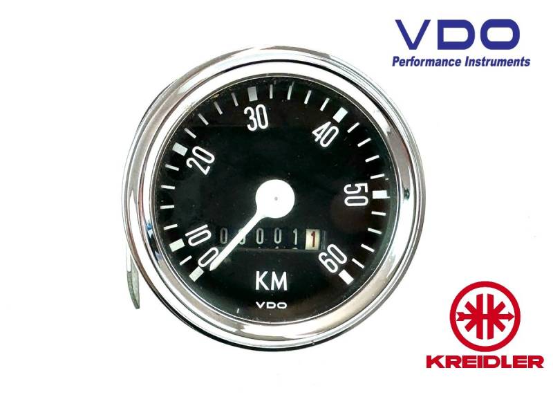 Kreidler Flory VDO 60mm Original Tacho 60 km/h Tachometer 365.03.98 von Kreidler