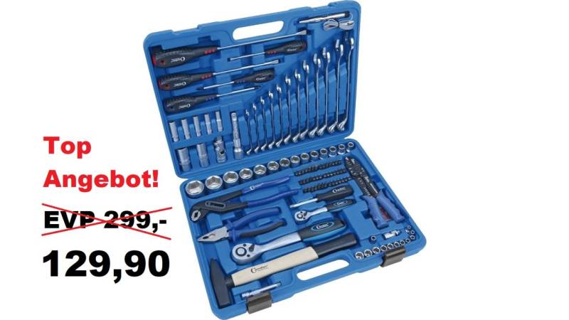 TOP ANGEBOT! Werkzeugkoffer 105 tlg. / Steckschlüsselsatz Knarrenkasten CONDOR von No-Name