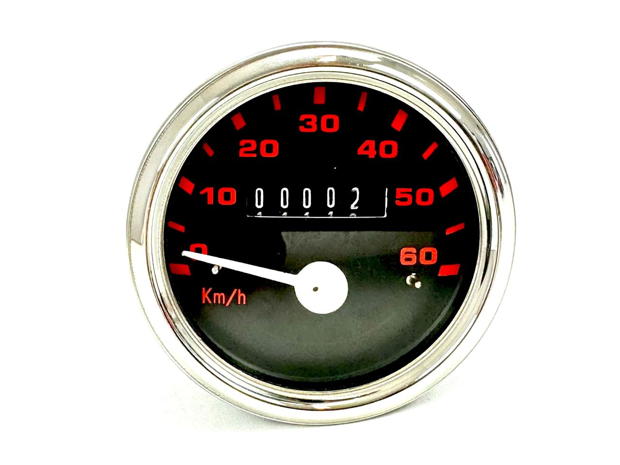 Tacho groß 60mm Mofa VDO Anschluß Tachometer 60km/h Hercules Puch Kreidler von BOOL-tec