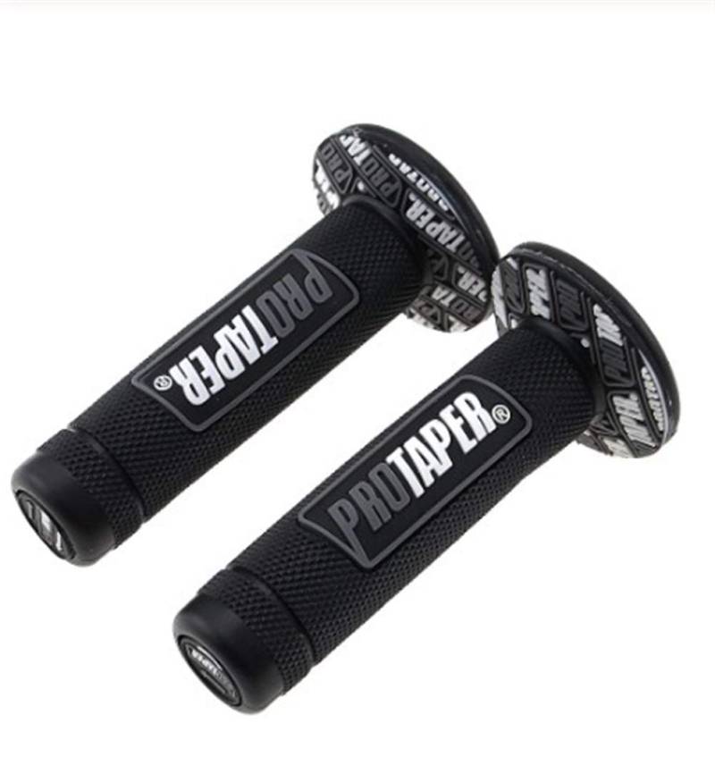 Motorrad Protaper Griffe Motocross Grip Lenker Dirt Pit Bike 7/8" Handlebar GUMMIgel-Dual Density MX Grips (Color : Black) von Nobranded