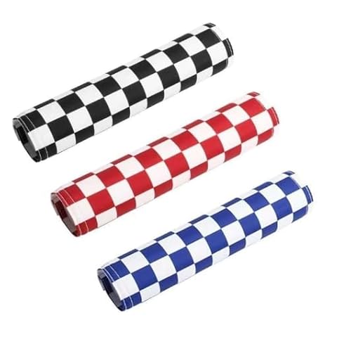 Lenkerpolster Crossbar Lenkerschutz Pads Runder Motorrad Lenker Crossbar Bar Pad Protector für Motocross Dirt Bike ATV Quad (Blau+schwarz+Rot) von Nocyclonic