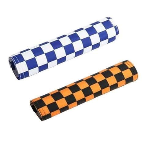 Lenkerpolster Crossbar Lenkerschutz Pads Runder Motorrad Lenker Crossbar Bar Pad Protector für Motocross Dirt Bike ATV Quad (Orange+Blau) von Nocyclonic