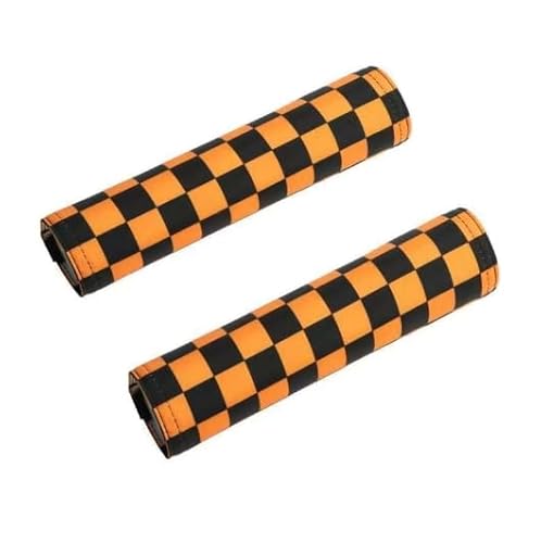 Lenkerpolster Crossbar Lenkerschutz Pads Runder Motorrad Lenker Crossbar Bar Pad Protector für Motocross Dirt Bike ATV Quad (Orange+Orange) von Nocyclonic