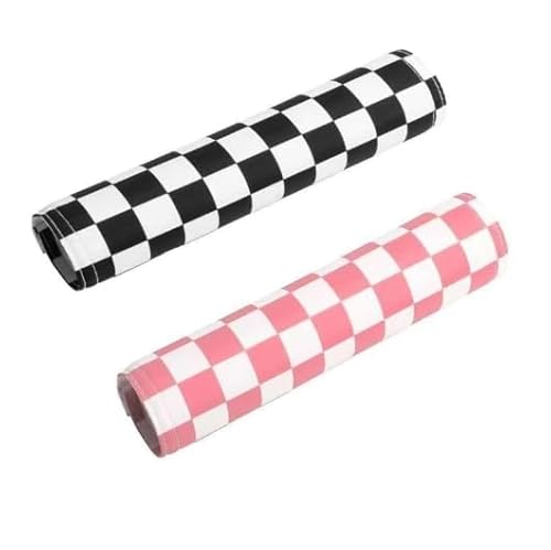 Lenkerpolster Crossbar Lenkerschutz Pads Runder Motorrad Lenker Crossbar Bar Pad Protector für Motocross Dirt Bike ATV Quad (rosa+schwarz) von Nocyclonic