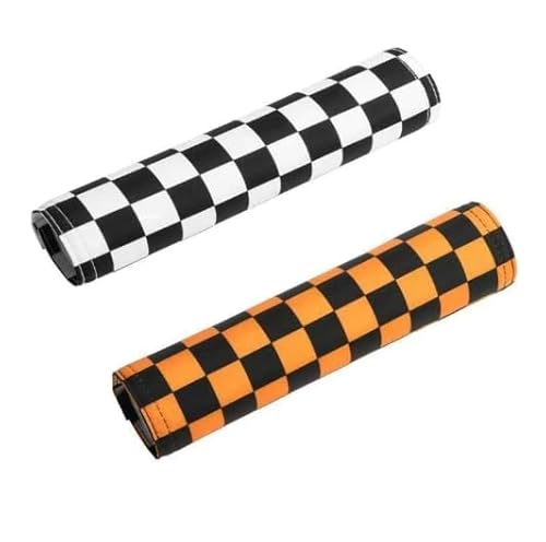 Lenkerpolster Crossbar Lenkerschutz Pads Runder Motorrad Lenker Crossbar Bar Pad Protector für Motocross Dirt Bike ATV Quad (schwarz+Orange) von Nocyclonic