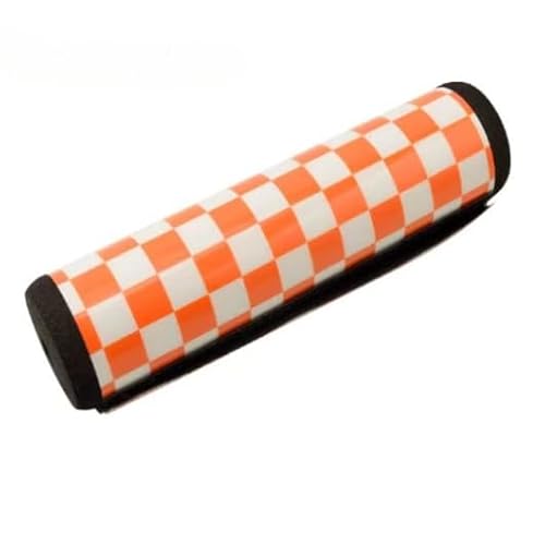 Motorrad Lenkerpolster "Schaumstoff", Lenkerpolster Crossbar Motocross Dirt Bike (weiß Orange) von Nocyclonic