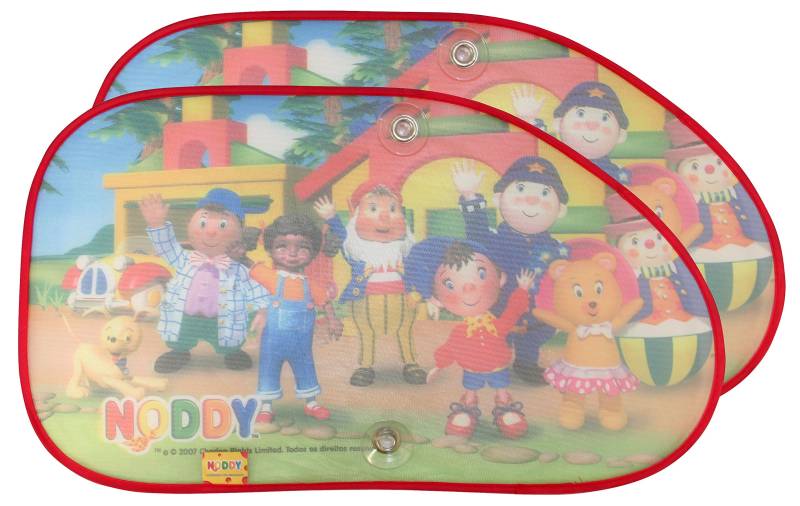 Noddy Auto-Sonnenblende mit Saugnäpfen, Sonnenschutz Packung mit 2 Stück. von Noddy