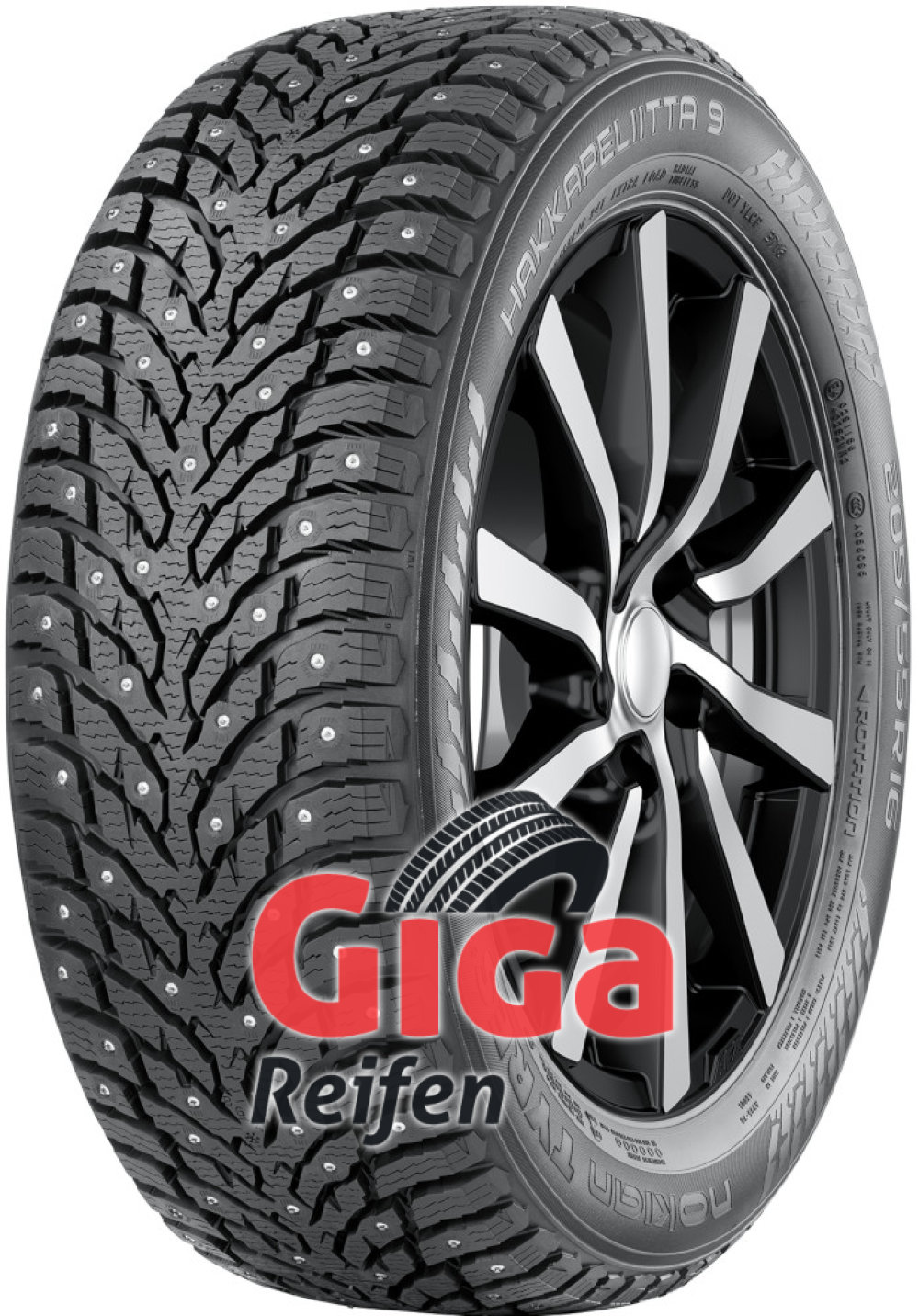 Nokian Hakkapeliitta 9 ( 195/65 R15 95T XL, bespiked ) von Nokian