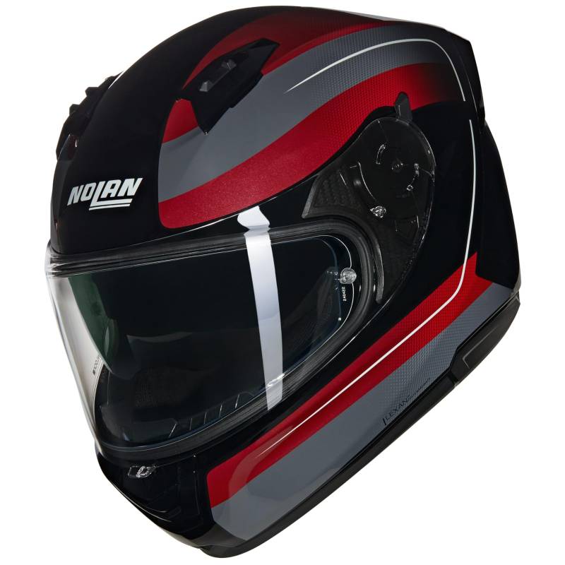 NOLAN HELMET N60-6 ERMETICO 345 L, Black/Red/Grey von Nolan