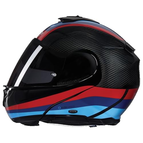 NOLAN HELMET X-1005 ULTRA GRAN TOUR 348 XXL, Carbon/Blue/Red/Light Blue von Nolan