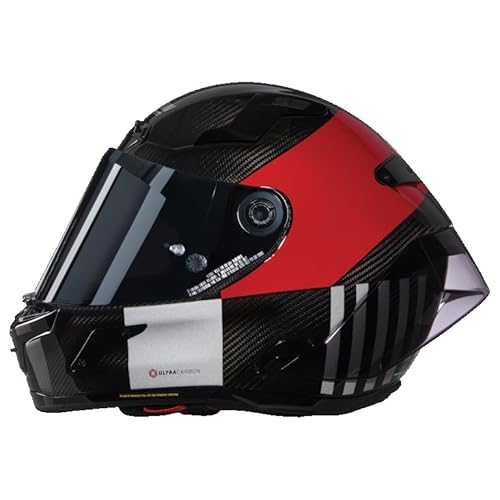 NOLAN HELMET X-804 RS COMBO GARA 351 XL, Carbon/Red/Grey/Black von Nolan