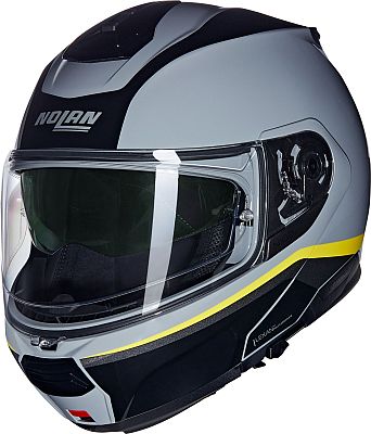 Nolan N100-6 Incognito 346, Klapphelm - Grau/Schwarz/Gelb - XL von Nolan