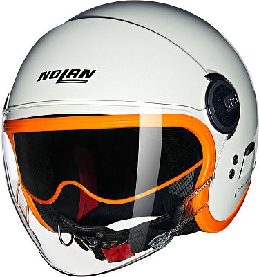 Nolan N21 Visor Ocio 347, Jethelm - Weiß/Orange - M von Nolan