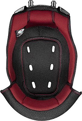 Nolan N60-6, Innenfutter - Schwarz/Rot - XXL von Nolan