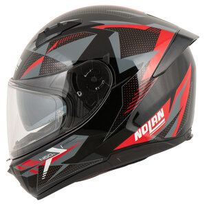 Nolan N60-6 Wiring Integralhelm Matt Schwarz Rot Grau von Nolan