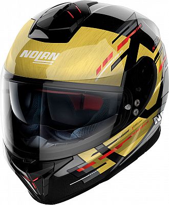 Nolan N80-8 Meteor N-Com, Integralhelm - Schwarz/Gold - S von Nolan