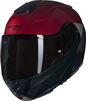 Nolan X-1005 Ultra Carbon Verniciature Speciale 341, Klapphelm - Schwarz/Dunkelrot/Hellgrau - L von Nolan