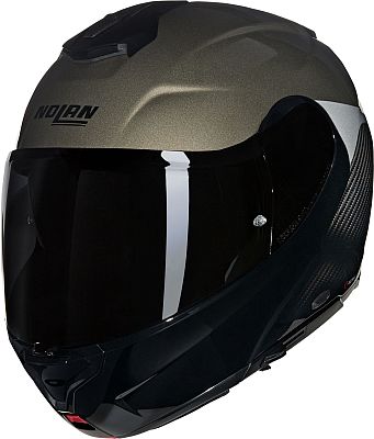 Nolan X-1005 Ultra Carbon Verniciature Speciale 342, Klapphelm - Schwarz/Dunkelbeige/Hellgrau - S von Nolan