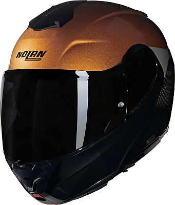 Nolan X-1005 Ultra Carbon Verniciature Speciale 343, Klapphelm - Schwarz/Dunkelorange/Hellgrau - XL von Nolan