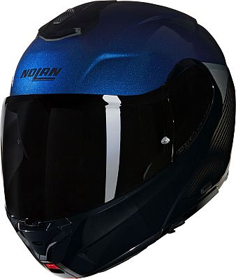 Nolan X-1005 Ultra Carbon Verniciature Speciale 344, Klapphelm - Schwarz/Dunkelblau/Hellgrau - L von Nolan